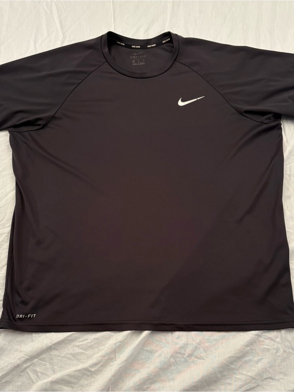 Nike Swim Men's XL Dri-FIT UPF 40+ Black Performance Shirt